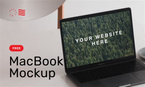 Macbook Pro On Table Mockup Figma
