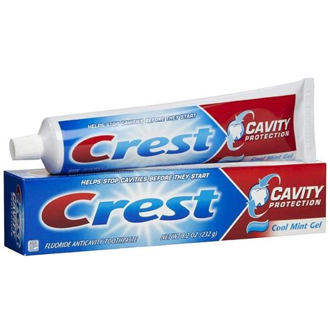 Crest Toothpaste Tube Gel 82 Oz Pack Of 9