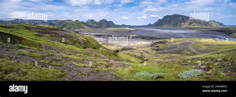 River Landscape Pakgil Iceland Stock Photo Alamy
