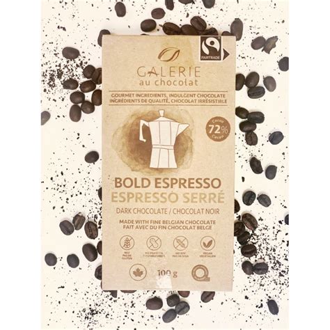 Espresso dark chocolate 100g - Galerie au chocolat