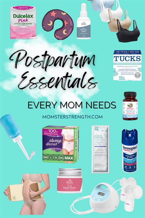 Postpartum Essentials Every New Mom Needs Momster Strength