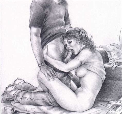 Drawimg Stroking Cock - Cock Sucking Illustrations | Sex Pictures Pass