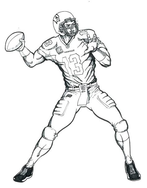 For kids & adults you can print nfl or color online. Nfl Football Player Drawing at GetDrawings | Free download