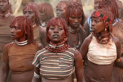 Ethiopian Tribes Hamer Women A Group Of Hamer Women Atten Flickr