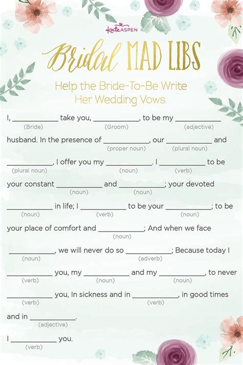 Coral And Gold Instant Printable Digital Download Printables Bachelorette Game Mad Libs Advice