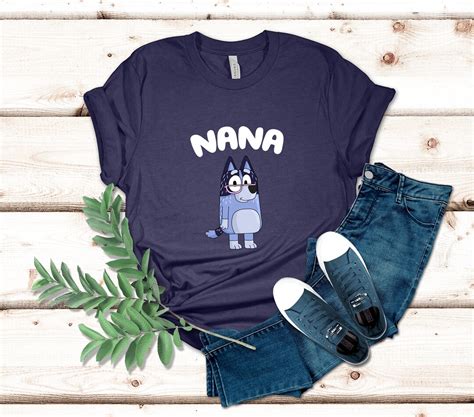 Bluey Nana T Shirt Bluey Grandma Shirt Bluey Gran Tee Etsy Australia