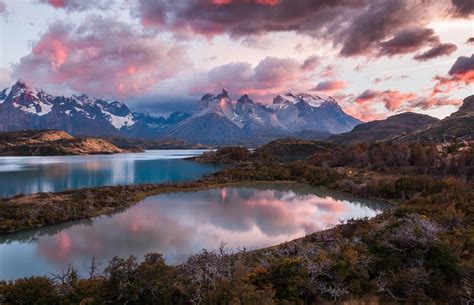 Soaring Mountains Torres Del Paine National Park Hd Wallpaper Rare