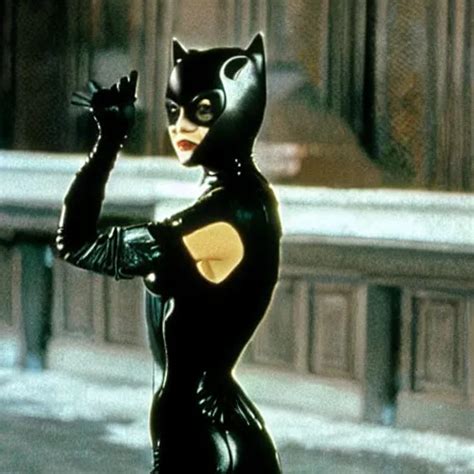 A Still Of Christina Ricci As Catwoman In Batman Stable Diffusion