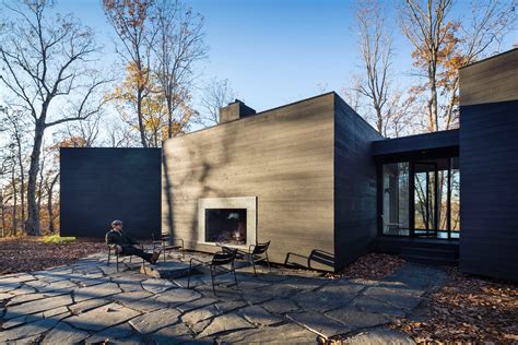 Architecturefirm Perches Black Country Home On Forested Hilltop In