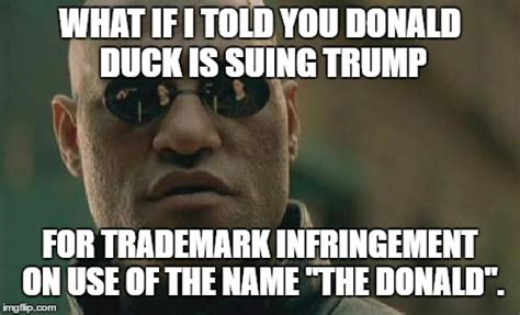 Donald Duck Suing Trump For Trademark Infringement On The Donald
