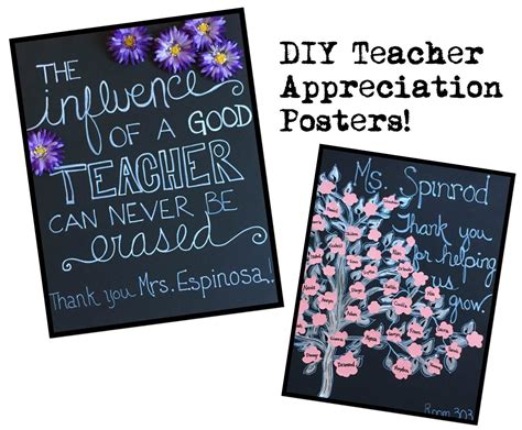 Diy Teacher Appreciation Poster Ideas Caffeine And Grace