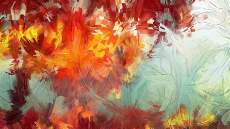 Multicolored Abstract Painting Digital Art Colorful Painting Fall