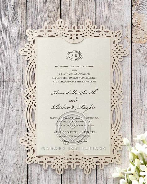 All White Wedding Invitation Wording 1and1designpro