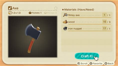 How To Get An Axe In Animal Crossing New Horizons