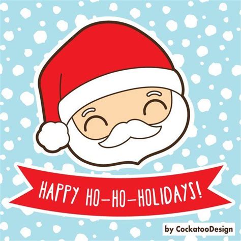 Kawaii Santa Claus Clipart Kawaii Christmas Clipart Santa Etsy Kawaii