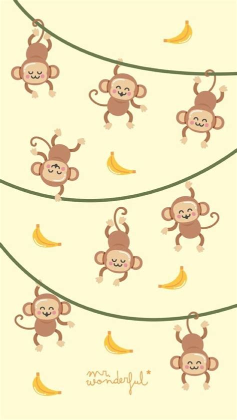 Cute Kawaii Monkeys Wallpapers Wallpaper Cave