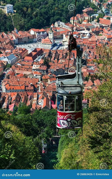 Cable Car Of Tampa Mountain Brasov In Romania Editorial Photo Image