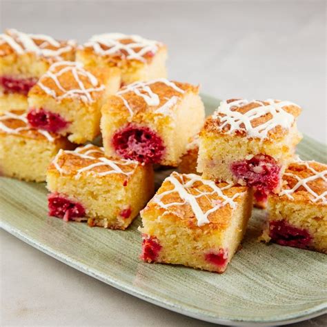 Raspberry And White Chocolate Blondies