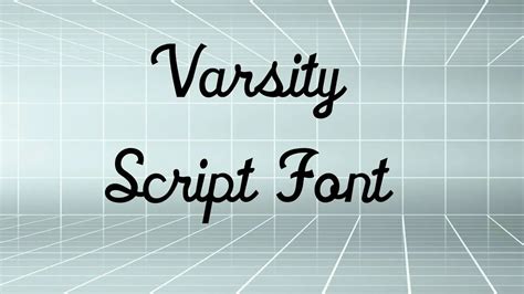 Varsity Script Font Free Download