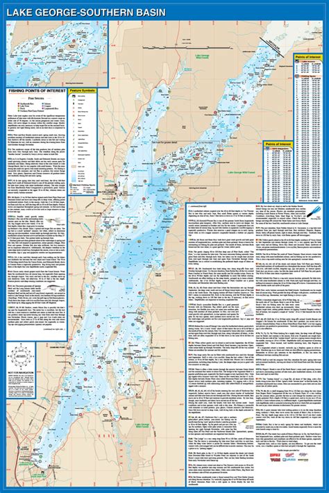 George Fishing Map Lake New York