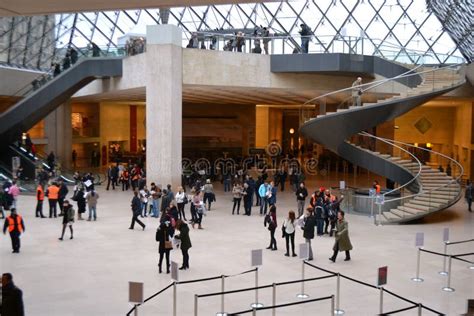 Paris Inverted Pyramid In The Louvre Shopping Mall Editorial Photo