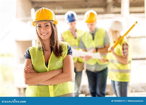 Female Architect Stock Image Image Of Contractor Manager 90580519