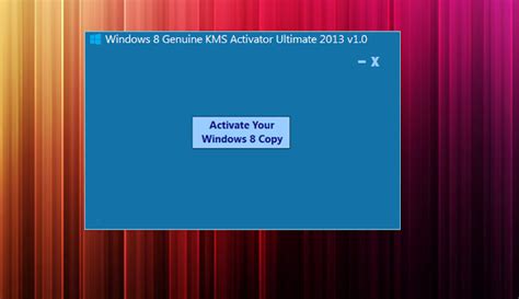 Windows 8 Genuine Permanent Activator Ultimate V1521 1511