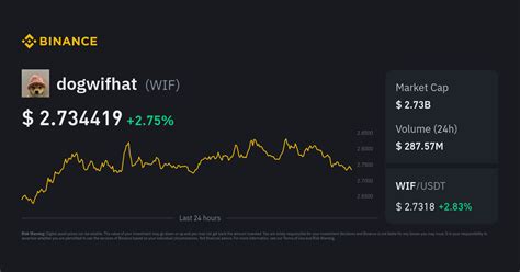 Dogwifhat Price Wif Price Index Live Chart And Usd Converter Binance