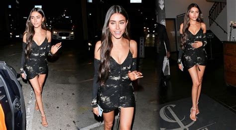 Madison Beer Sexy Legs In Short Dress At Catch La In West Hollywood