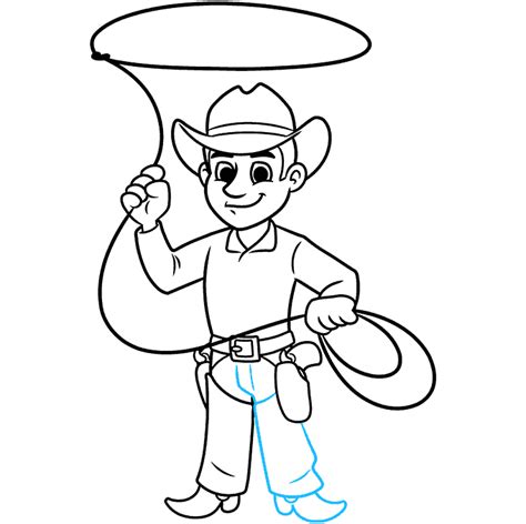 How To Draw A Cowboy Easy Drawing Tutorial For Kids Images And Photos