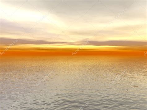 Red Sunset Over Ocean Water — Stock Photo © Arogant 2083380