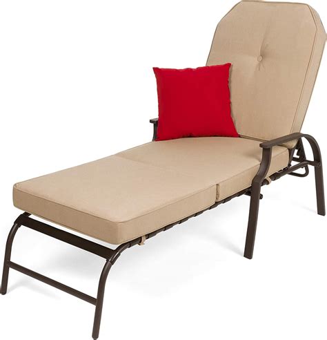 Best Choice Products Adjustable Outdoor Steel Patio Chaise