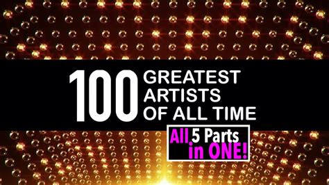 100 Greatest Artists Of All Time 2010 Full Countdown Youtube