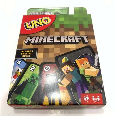 Mattel Toys Uno Minecraft Card Game Includes Special Rule 7 Poshmark