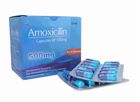 Amoxicillin Capsules Bp 500 Mg Blister Spmc State
