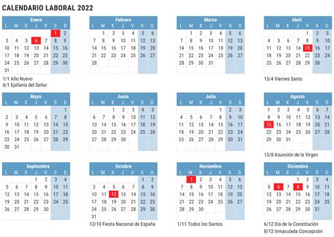 Calendario Laboral 2022 Ocho Festivos Nacionales Y Semana Santa En El