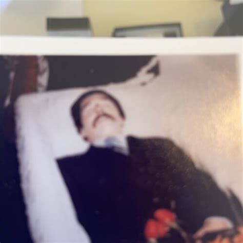 1960s Post Mortem Dead Woman Funeral Open Casket Vintage Color Snapshot