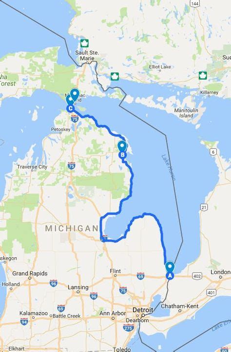 Great Lakes Route Map