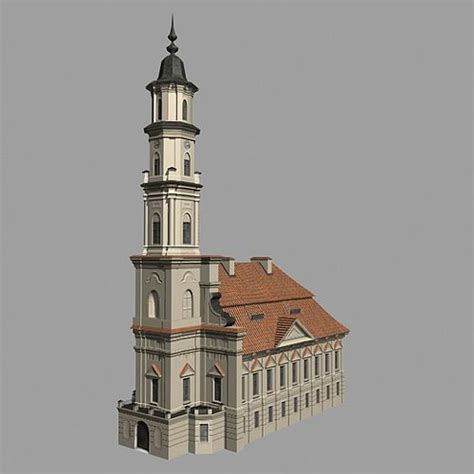 Church 3d Model Cgtrader