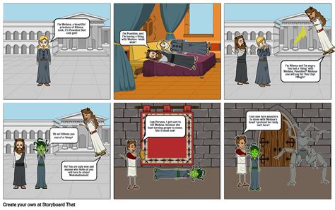 The Story Of Medusa Storyboard By Em