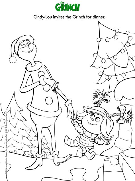 How The Grinch Stole Christmas Coloring Pages Printable
