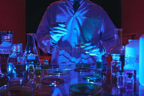 Conducting Experiment Stock Image Image Of Researcher 90934317