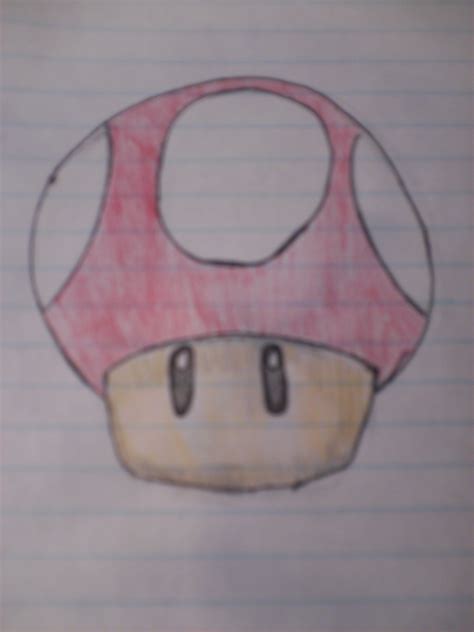 Mushroom Drawing Mario Suindacho