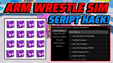 Arm Wrestle Simulator Script Gui Hack Dupe Infinite Win And More