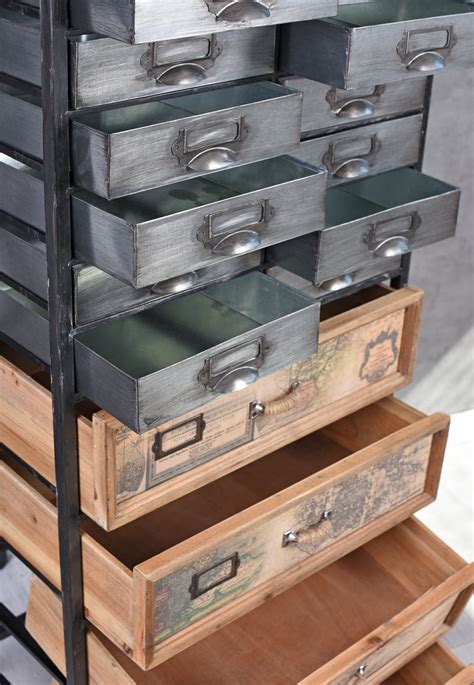 41 x 80 x 180 cm, traglast: Apothekerschrank Loft Schrank Bauhaus Kommode ...