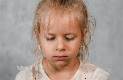 171 Small Sad Little Girl Looking Down Stock Photos Free And Royalty