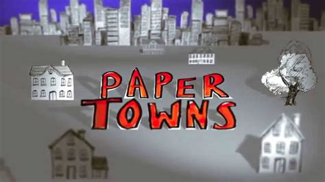 Paper Towns Book Trailer Youtube