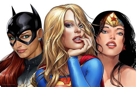 Rob S Room Batgirl Supergirl And Wonder Woman By Mike S Miller Supergirl Comic Book Girl
