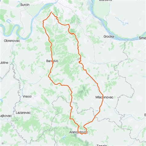 To Arandjelovac Mladenovac 2 Put 1470 Km Road Cycling Route On Strava
