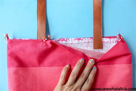 How To Make A Tote Bag In 15 Minutes Sew What Alicia